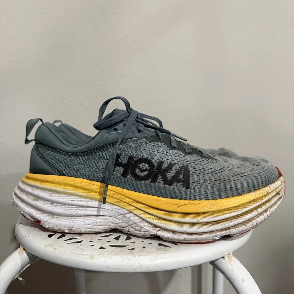 Hoka One One Bondi 8 Goblin Blue Mountain Spring Running Men 9.5 D